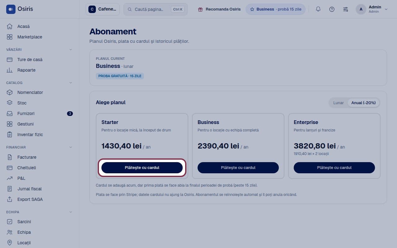 Pasul 4: Plătește cu cardul